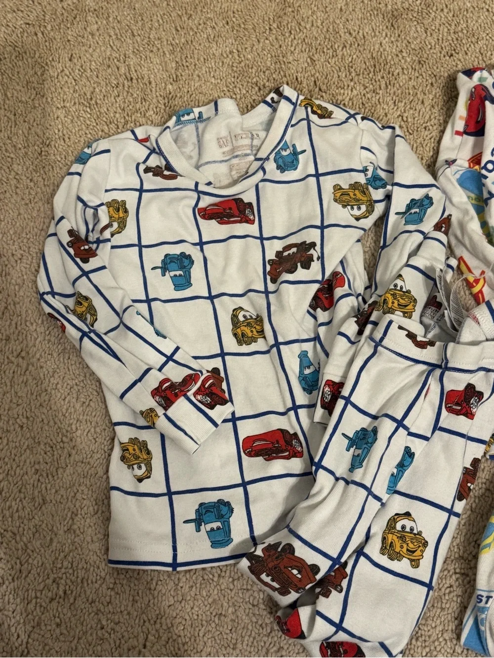 Disney Cars Pattern Pajama Set - Cozy Sleepwear. 4T Gap
